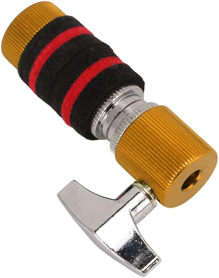 Chiffonade Hi-hat Clutch Cymbal,Aluminum Alloy Clutch for Standard Hi-Hat Stands, Fits 6-7mm Rods,Jazz Drum Parts Accessories(Yellow) - Image 3
